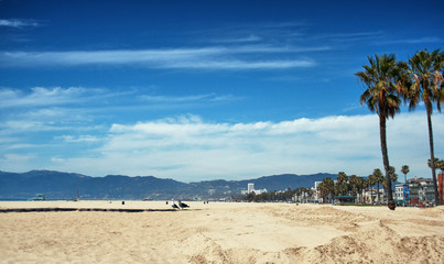 American beach of Santa Monica - California
