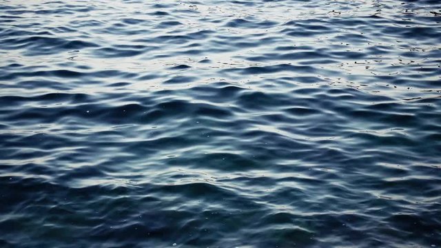 Beautiful blue water surface (sea, ocean, lake) for background
