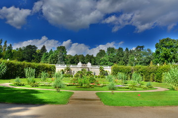 Nice garden in Potsdam Park, Germany