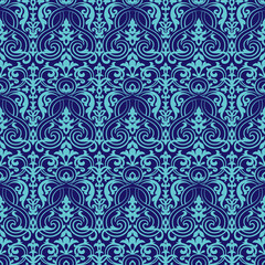 Damask design pattern seamless vector