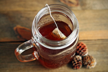 Red tea jar