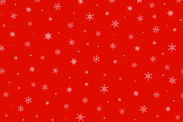 Christmas card snowflakes. Falling white snow on background vector illustration. Merry Christmas, Happy New Year design