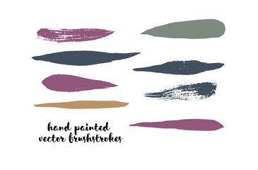 Vintage Graffiti Brushstrokes. Vector Hipster Lines, Logo Doodles, Banners. Brown, Ocher, Gray Marker Strokes, Text Highlights. Color Swatch in Earth Tones. Autumn, Winter Color Buttons, Brush Stroke