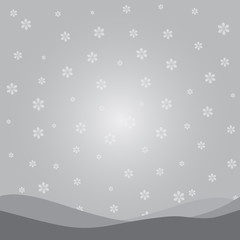 Silver and white snowflake background