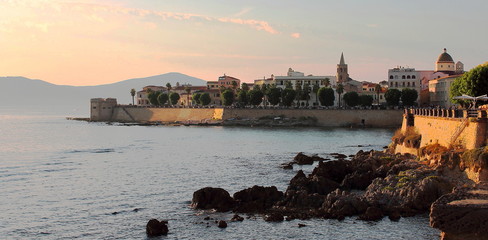 Alghero in the evening