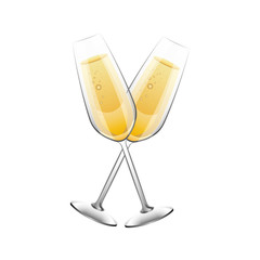 pair of champagne glass cheers drink celebration christmas