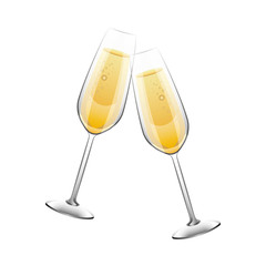 pair of champagne glass cheers drink celebration christmas