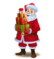 Santa Claus with gifts