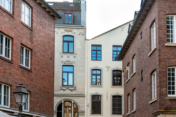 old Town buildings in Aachen, Germany