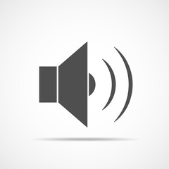 Sound icon. Vector illustration.