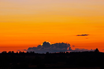 sunset in the clouds