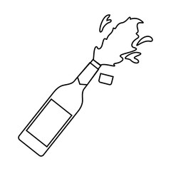 champagne bottle explosion drink celebration