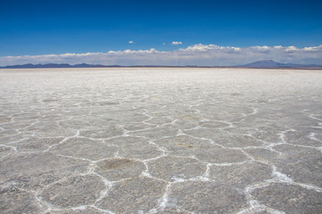 Fototapeta na wymiar Uyuni Saline (Salar de Uyuni), Aitiplano, Bolivia