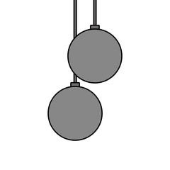 christmas balls hanging decoration elegance