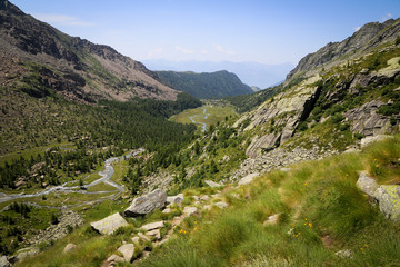 Italian alps in a summer day