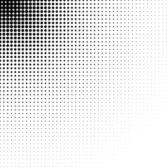 Vector abstract halftone dots textured background. Pop art dotted gradient design element