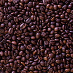 Grains of coffee, background, pattern