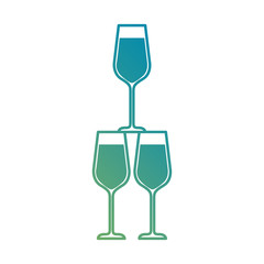 champagne glasses pyramid celebration event