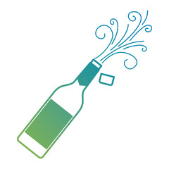 champagne bottle explosion drink celebration