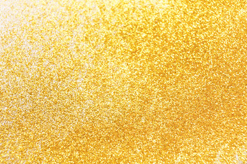 Golden glitter texture abstract background.