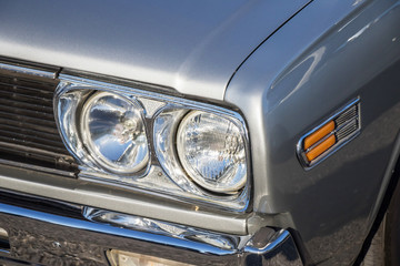 Obraz premium 古い自動車のヘッドライト Headlight of the old car