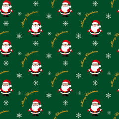 Santa Claus. Christmas pattern