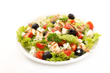 vegetable salad with chicken