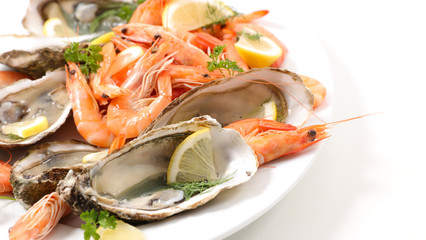 assorted shrimp and oyster