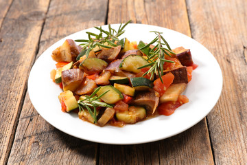 ratatouille with tomato and zucchini