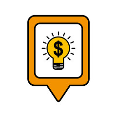 business idea money social media square pointer web