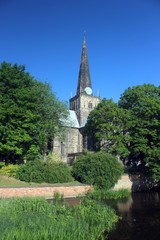 Fototapeta na wymiar St. Cuthbert's Church, Darlington, England.