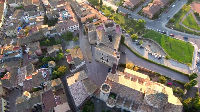 Tarragona. Village of Altafulla. Catalonia. Spain. 4k drone Video