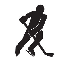 Abstract hockey symbol