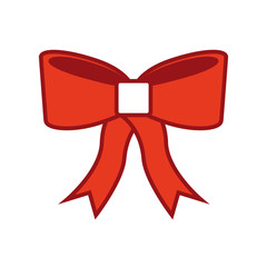 christmas red bow decoration ornament design