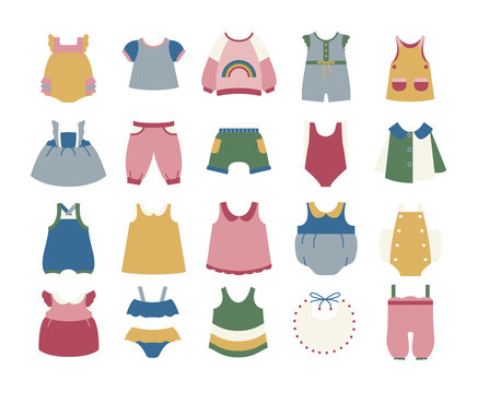 Baby Clothing Icon set