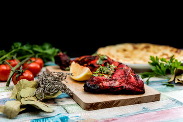 Indian food chicken Tikka Grill Flavor