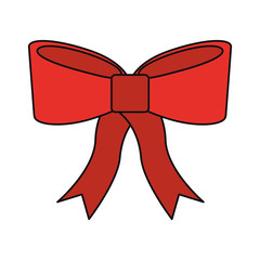 christmas red bow decoration ornament design