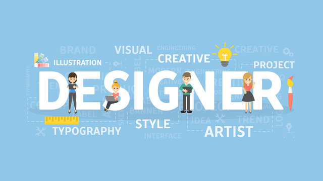 Designer concept illustration.