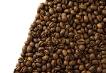 Roasted coffee beans background