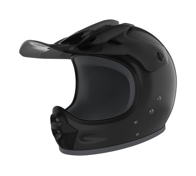 Motocross Helmet Isolated