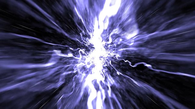 Electric Abstract Fibers Cable, Animation, Rendering, Background, Loop, 4k
