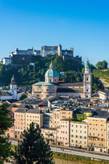 Naklejka premium Zamek Hohensalzburg (Fortress Hohensalzburg) w Salzburgu, Austri