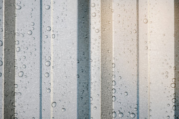 Zinc wall / Abstract texture background of wet zinc wall.