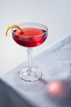 Negroni cocktail on a table
