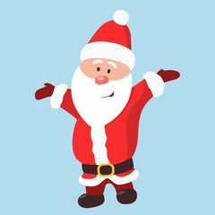 Isolated funny Santa.