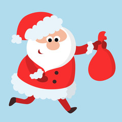 Isolated funny Santa.