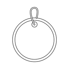 christmas round price tag with hanger sale promotion and gift card