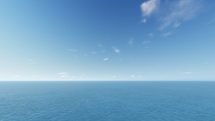 3d render from imagine sea and sky