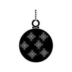 Fototapeta premium decorative christmas ball ornament icon