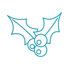 christmas berry holly leaves and fruit decoration